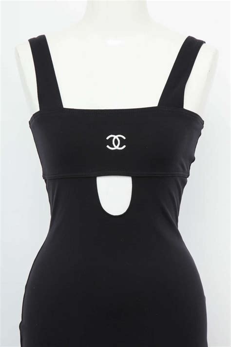 chanel logo black letter dress|chanel dress shop online.